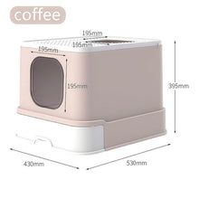 Load image into Gallery viewer, New cat litter Drawer cat toilet Fully Closed pets Fat Cat toilet Cat Litter Basin Deodorant caja de arena para gato litter box
